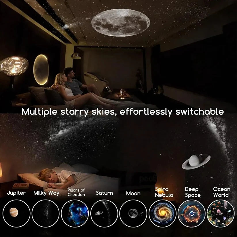 Galaxy Projector Night Lamp – 6 Lens