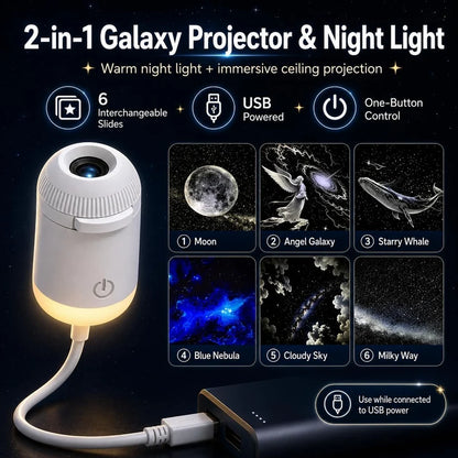 Galaxy Projector Night Lamp – 6 Lens
