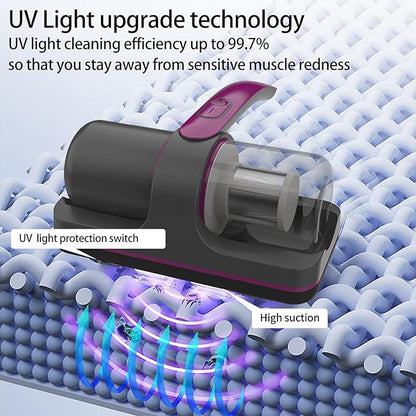 🔥 Smart & Heavy Duty Dust & Mite Vacuum Cleaner – Powerful Handheld Cleaning