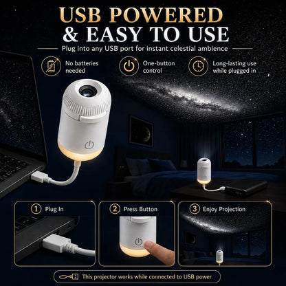 Galaxy Projector Night Lamp – 6 Lens