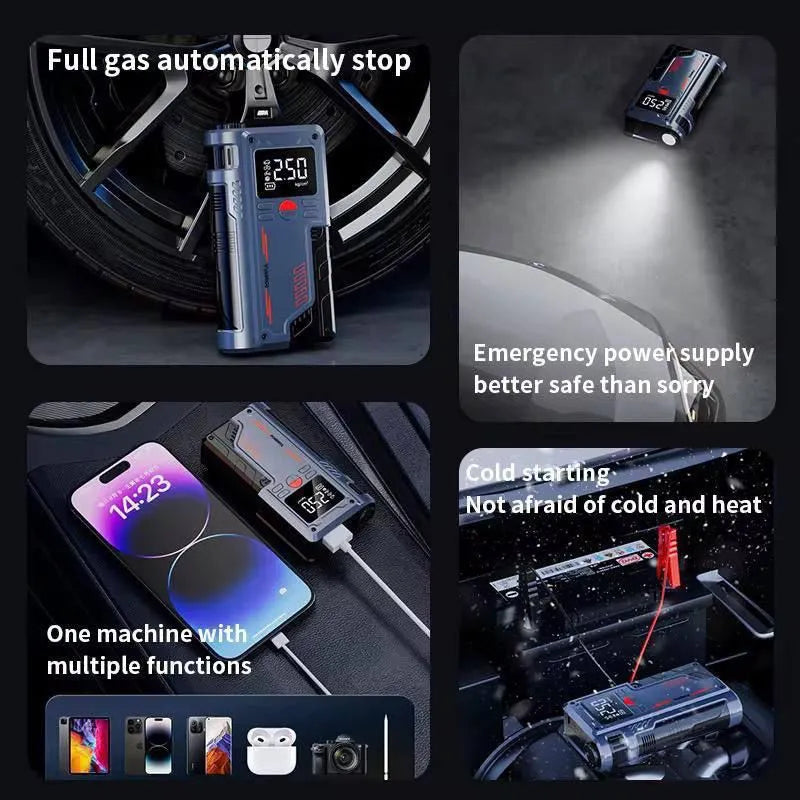Portable Car Jump Starter with Digital Display ©