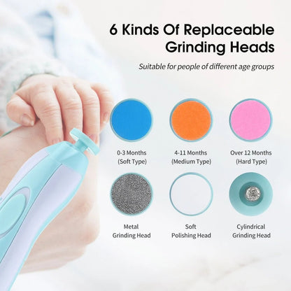 👶 Baby Electric Nail Trimmer Set ✨ | Safe & Gentle Nail Care for Infants & Toddlers 💅